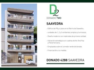 Venta de departamento 2 ambientes  en Saavedra