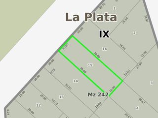 Terreno en venta - 300Mts2 - Altos de San Lorenzo, La Plata