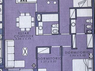 Departamento de 3 dormitorios con cochera en Santa Genoveva