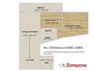 Foto 34 de Departamento de 3 ambientes con balcon - Boedo