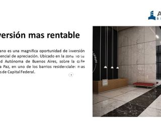 Departamento en venta de 1 dormitorio en Belgrano