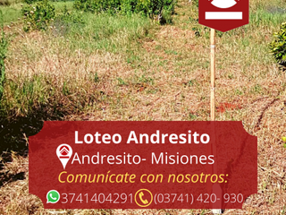 Foto 1 de Loteo Andresito