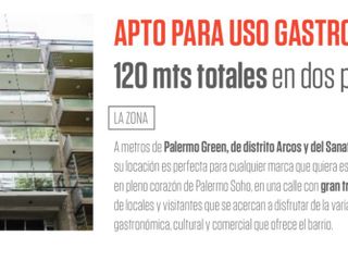 Alquiler de Local en PALERMO SOHO - 120MTS TOT. EN DOS PLANTAS