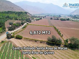 Terreno agricola en venta de 3,436 m2 en Santa Rosa de Macas