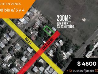 Terreno en venta - 230mts2 - Villa Elvira, La Plata [FINANCIADO]