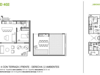 Departamento 2 ambientes Premium con Terraza Propia En pozo en Nuñez