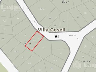 PAseo 151 entre Av 2 y 3 Terreno - Villa Gesell 2 cdras del Mar