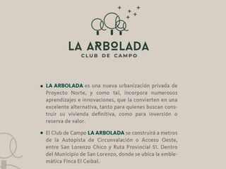 Lotes en Venta La Arbolada San Lorenzo Chico Salta