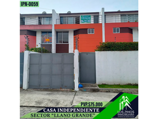 INMOPI Vende Casa Independiente, LLANO GRANDE, IPN - 0059