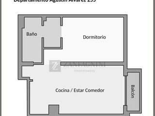 Departamento en Villa Carrara. 1 dormitorio