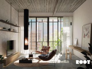 Loft único de 2 ambientes 64m2 con balcón y amenities