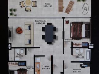 Foto 2 de Departamento en venta 3 dormitorios con terraza barrio General Paz