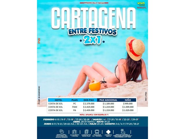 viajes santa marta cartagena  san andres  cancun
