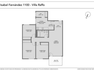 Departamento - 4 Ambientes con Balcon - Villa Raffo