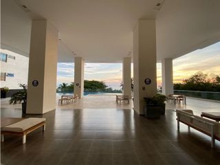 Precioso apartamento amoblado en primera línea de playa