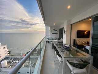 Precioso apartamento amoblado en primera línea de playa