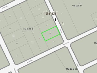 Terreno venta - 25,65x39,9mts - 864mts2 totales - Tandil