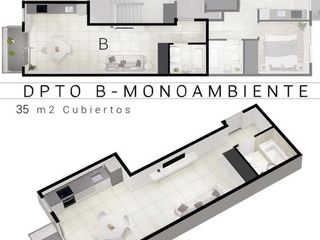 Monoambiente divisible - Villa Urquiza