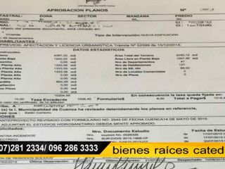 Terreno de venta en Av. 10 de agosto – código:16777