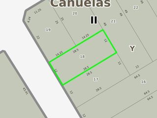 Terreno en venta - 342Mts2 - Cañuelas