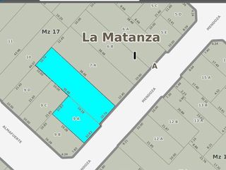 Mendoza 2400 San Justo - Lote en venta ideal constructor