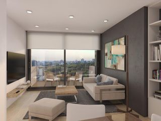 Tres ambientes con dependencia y balcón aterrazado en Dome Palermo Apartments. - Palermo Chico