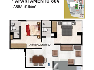 Foto 4 de apartamento en venta en zona norte - universidad santo tomas. Cod V5599