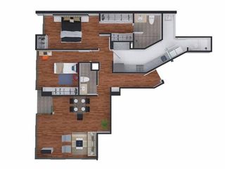 LARCOMAR - 95 m2 - 2 dorm -  AMOBLADO Y EQUIPADO, cochera US$ 1,400