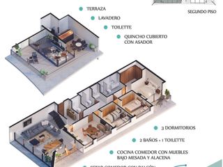 Departamento Tres Dormitorios - Condominio Cerrado - Cerro De Las Rosas