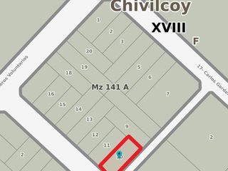 Terreno en venta - 328Mts2 - Chivilcoy