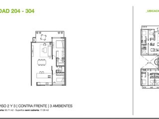 Departamento 3 ambientes con Balcon Terraza En pozo con Detalles Premium en Nuñez