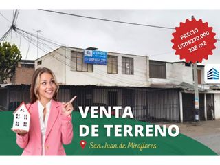 SAN JUAN DE MIRAFLORES - VENTA DE AMPLIO TERRENO