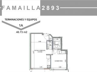 Departamento 2 ambientes 2 balcones baño y toilette. A metros de Av. Del Carril y Av. Nazca