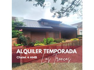 Foto 1 de ALQUILER TEMPORADA Chalet 4 AMB - zona Los Troncos MDP