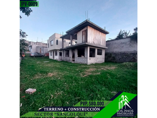 INMOPI Vende Terreno + 2 Casas Gemelas, SANGOLQU. IPV - 0009
