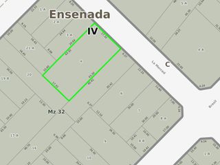 Terreno venta 17x43 mts - 750 mts 2 totales - Ensenada