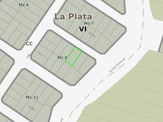 Terreno venta 10 x 21.75 mts - 217.5 mts 2 - Villa Elisa