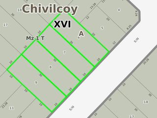 Bloque de terreno en venta - 1200 mts2- Chivilcoy