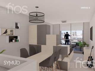 Venta Departamento  monoambiente con balcón y amenities Nuestra Señora De Lourdes en construcción