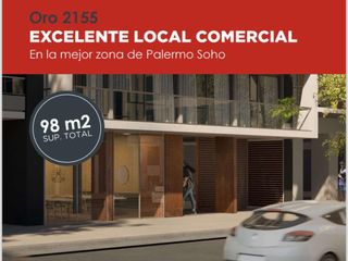 Alquiler Local a estrenar en PALERMO SOHO - 98MTS TOT. EN UNA PLANTA