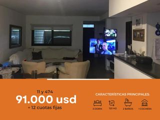 Casa en venta - 3 dormitorios 2 baños - cochera - 120mts2 - City Bell, La Plata [FINANCIADA]