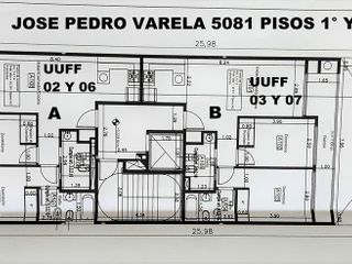 Dpto 3 amb, 1° B, 73.38 m2 total, c/balcón al cfte y cochera, Villa Devoto.