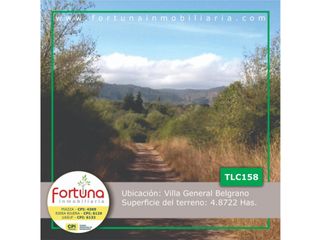VENTA DE FRACCION EN VILLA GRAL. BELGRANO TLC0158