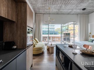 Excelente loft amoblado y equipado con vista al Puerto en Distrito Quartier, Retiro.