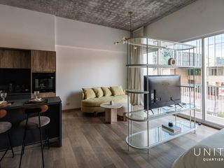 Excelente loft amoblado y equipado con vista al Puerto en Distrito Quartier, Retiro.