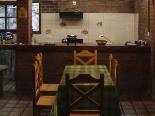 Chalet de ladrillo visto.