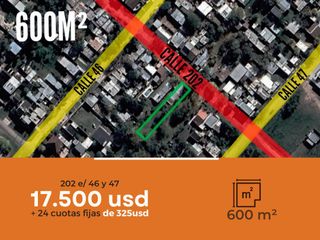 Terreno en venta - 600mts2 - Lisandro Olmos Etcheverry [FINANCIADO]