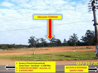 Foto 16 de EXCELENTE PREDIO PARA TODO DESTINO DE 2 HECTÁREAS, UBICACIÓN EXCEPCIONAL EMPALME DE RUTA 14, SANTO TOME CORRIENTES.