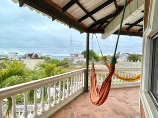 Ballenita, casa con vista al mar y amplio patio en alquiler.