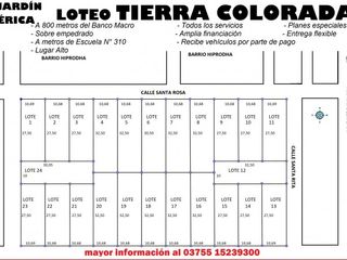 Foto 11 de Loteo Tierra Colorada Jardin America Misiones